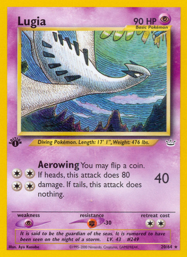 Neo Revelation Lugia #20/64 first edition